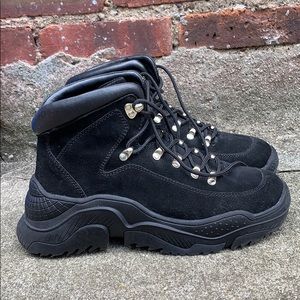 Chunky suede sneakers